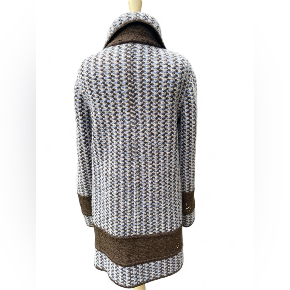 Authentic Missoni Italy Car Coat in Tweed with Crochet Accent - Picture 2 of 10